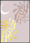Poster Sparkle Palm in vero oro